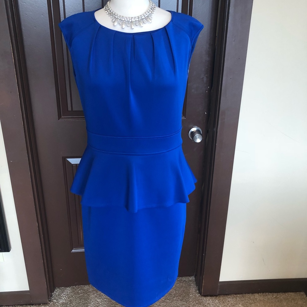 Spence peplum dress